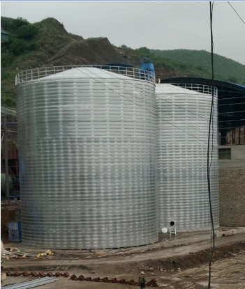 本溪粮食钢板仓的安装全过程不用热焊接